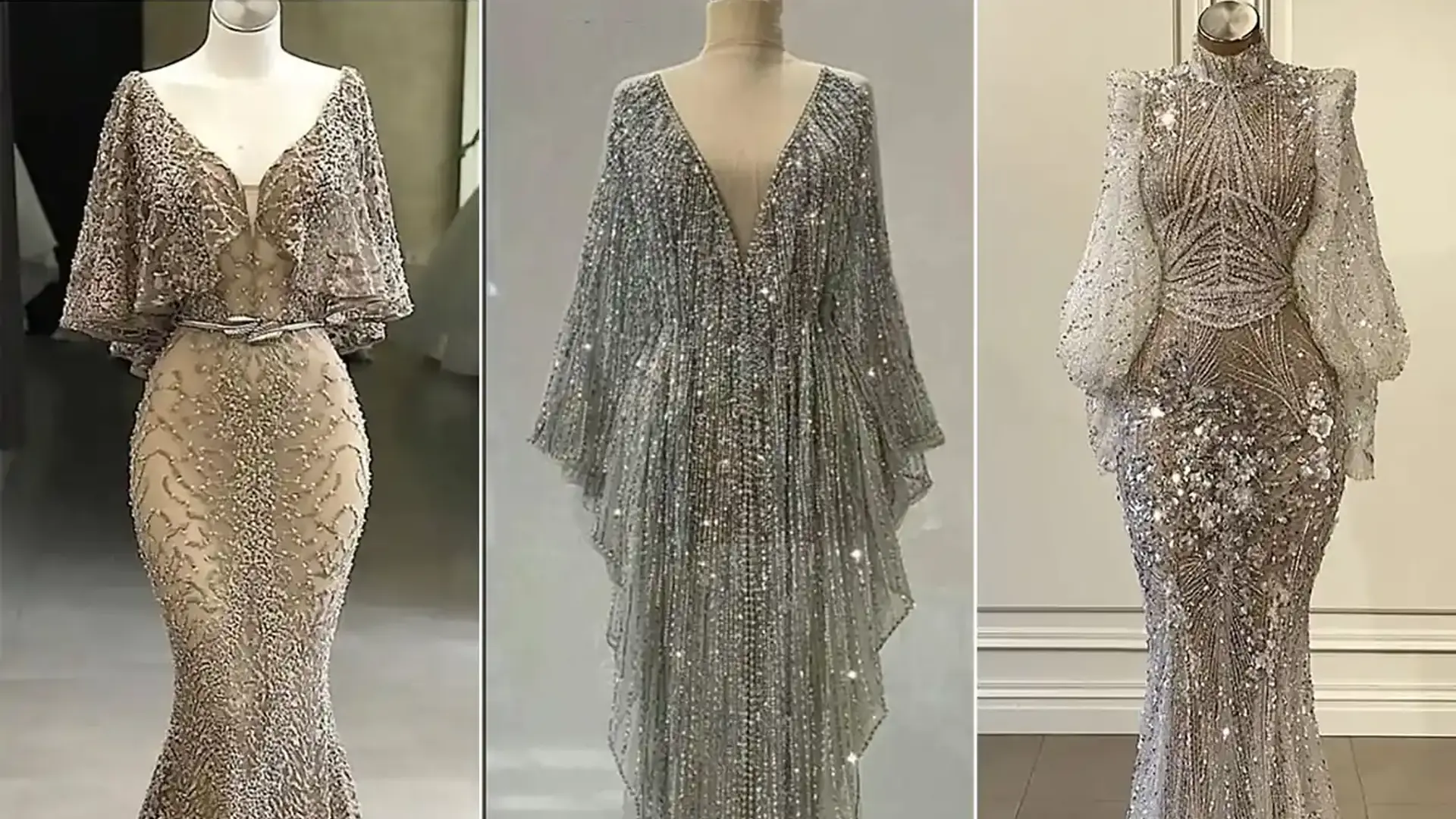 3 evening gowns