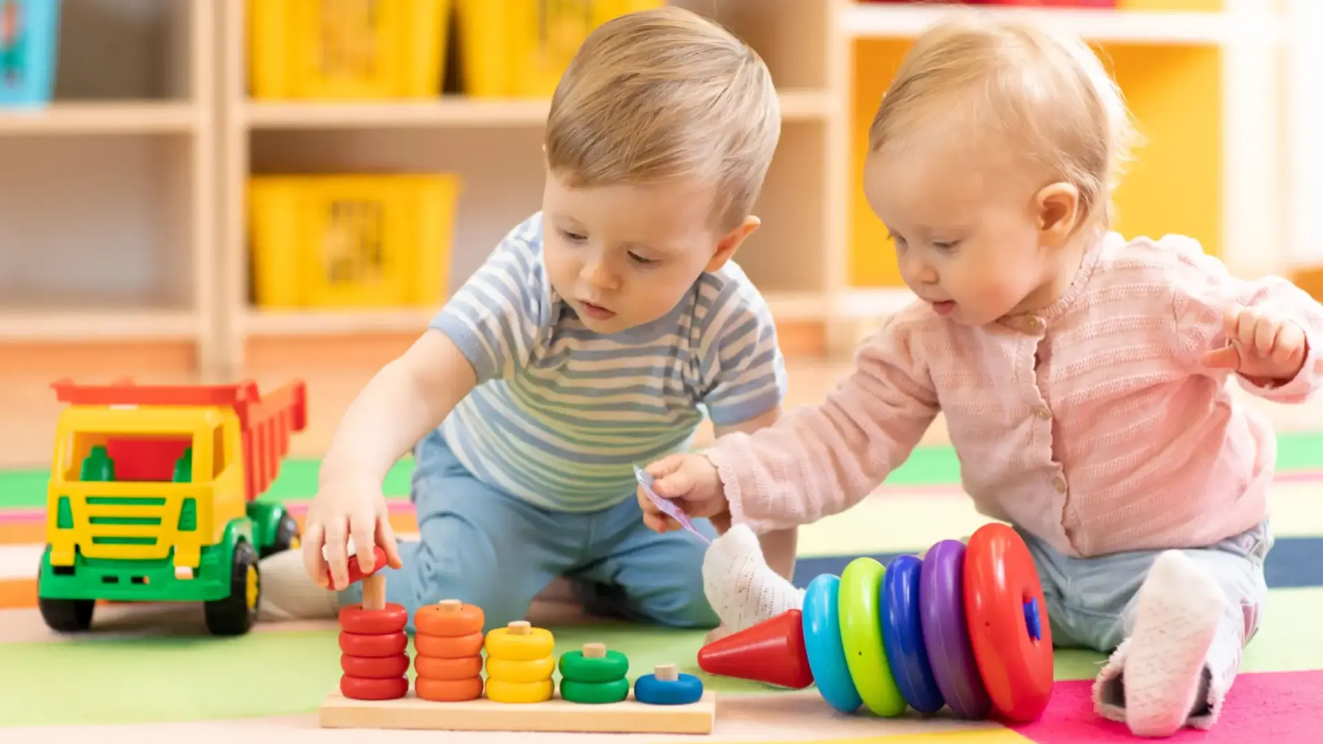 Two children playing