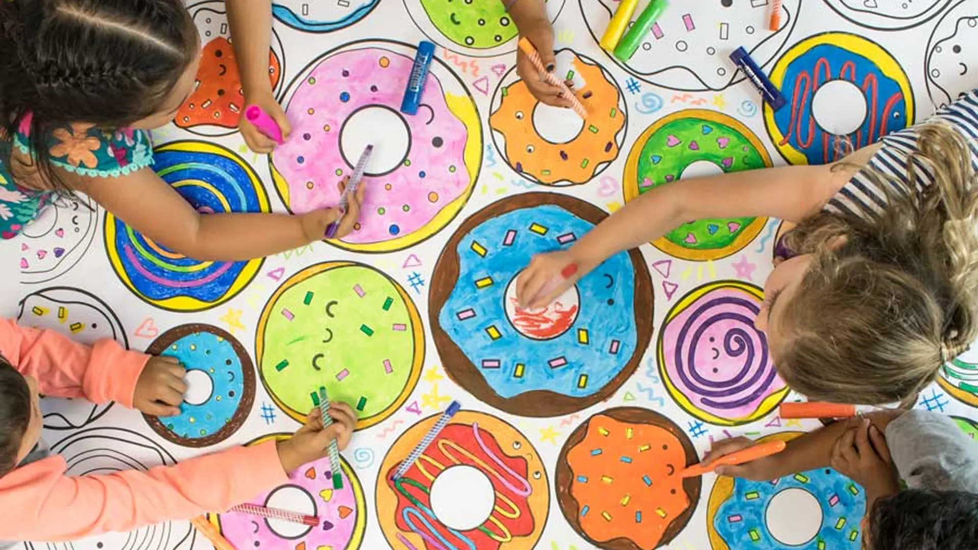 Children painting