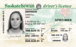 Saskatchewan Driver's Licence